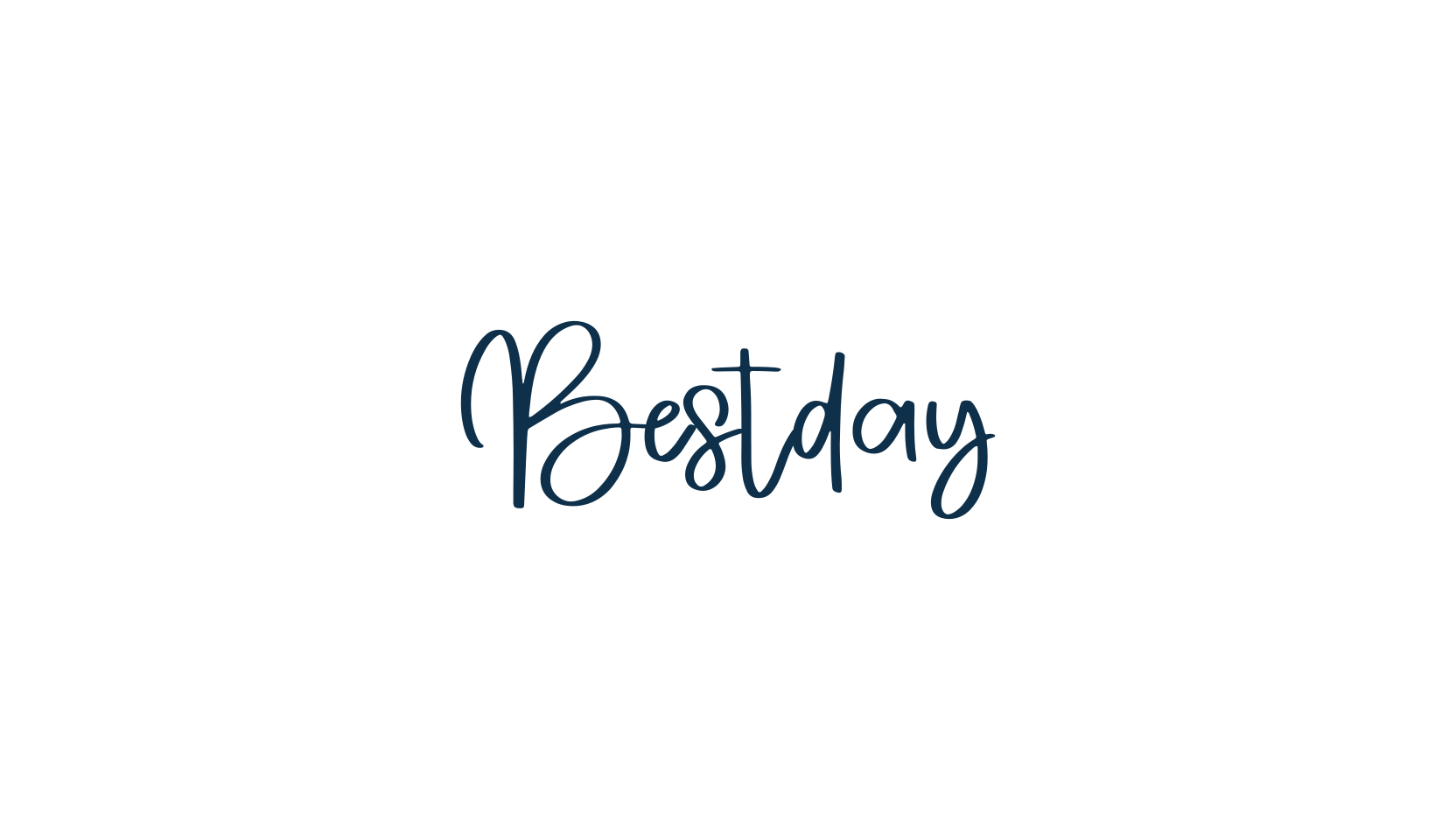 Bestday, handwriting font preview