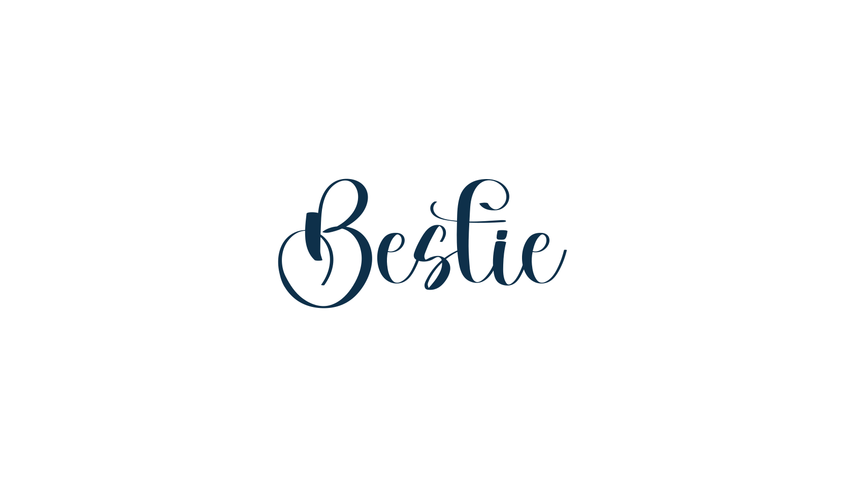 Bestie (bestie-4), calligraphy font preview