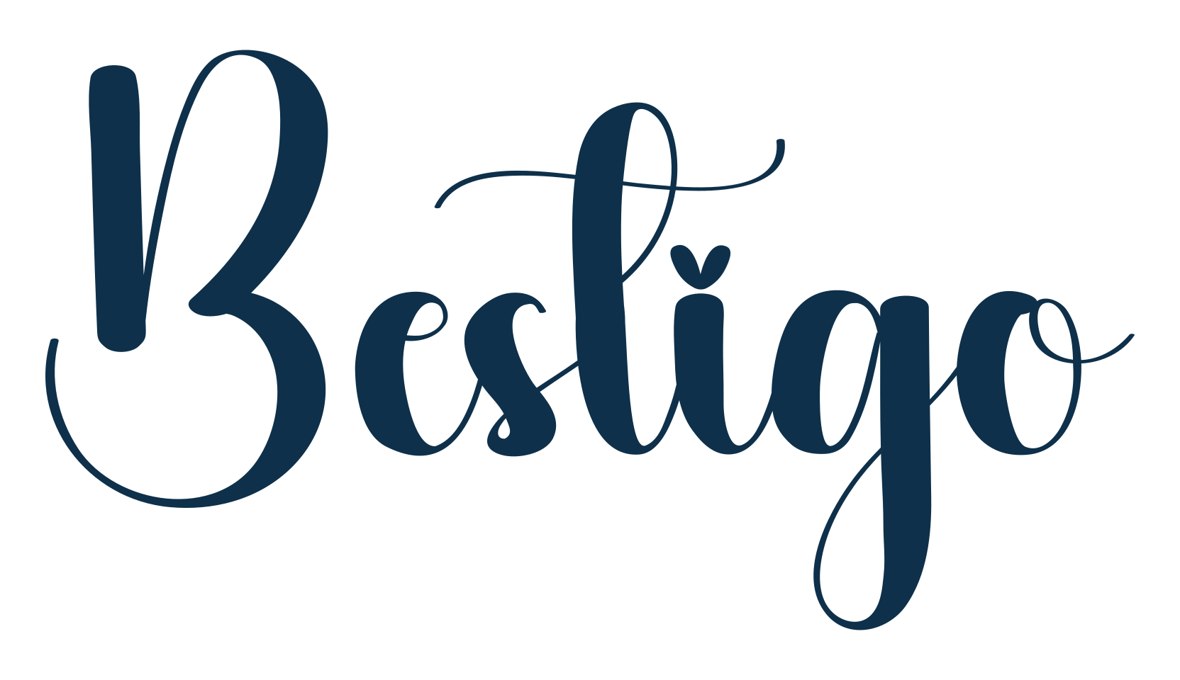 Bestigo, fancy decorative font preview