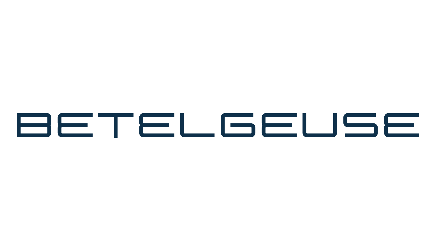 Betelgeuse, techno sci-fi font preview