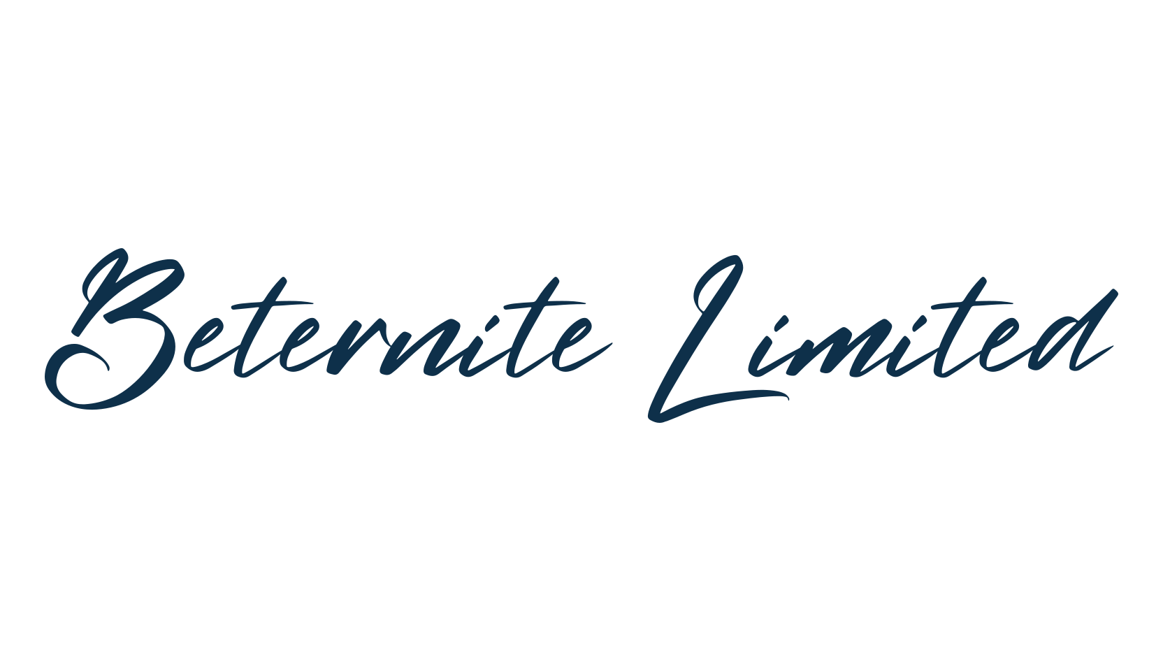Beternite Limited, script handwritten fancy decorative calligraphy font preview