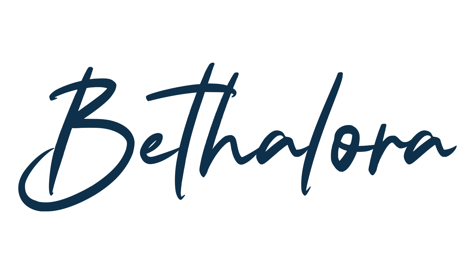 Bethalora, handwriting font preview