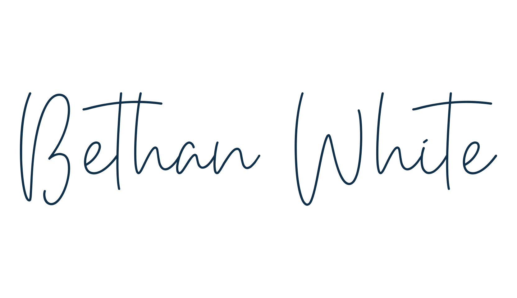 Bethan White, script handwritten fancy decorative calligraphy font preview