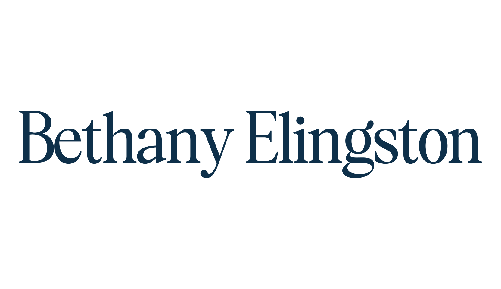 Bethany Elingston, serif font preview