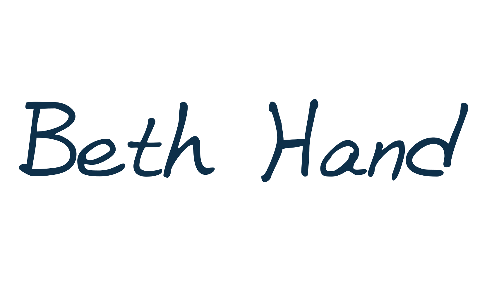 Beth Hand, script handwritten fancy decorative calligraphy font preview