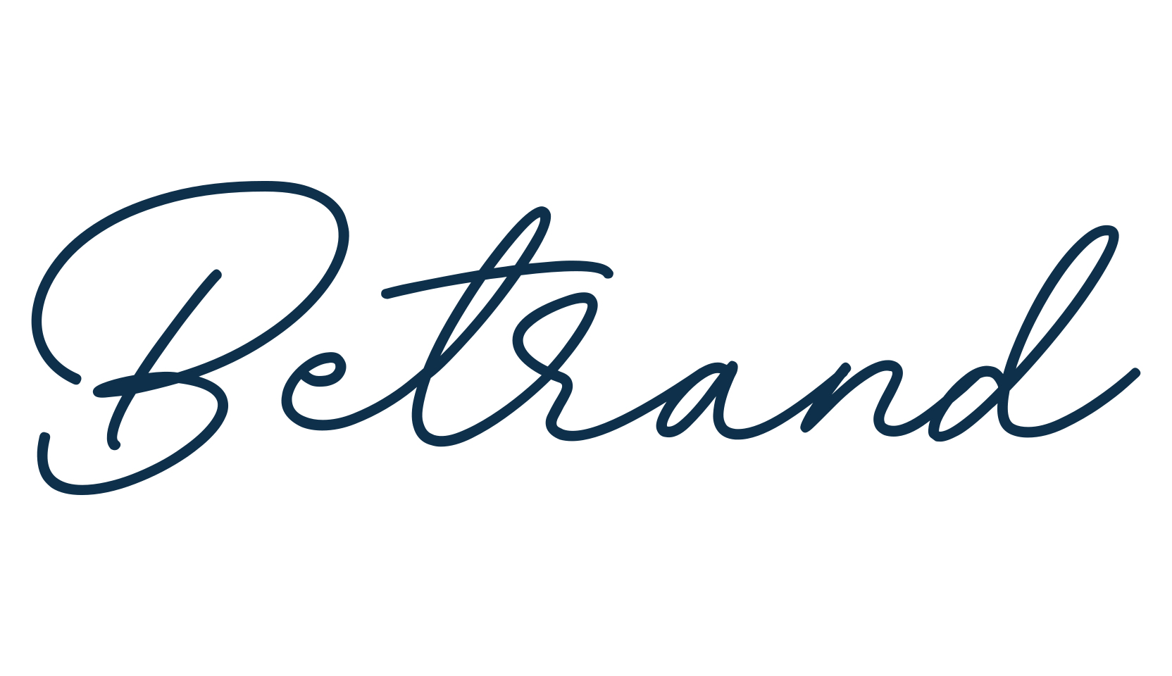 Betrand, script handwritten fancy decorative calligraphy font preview