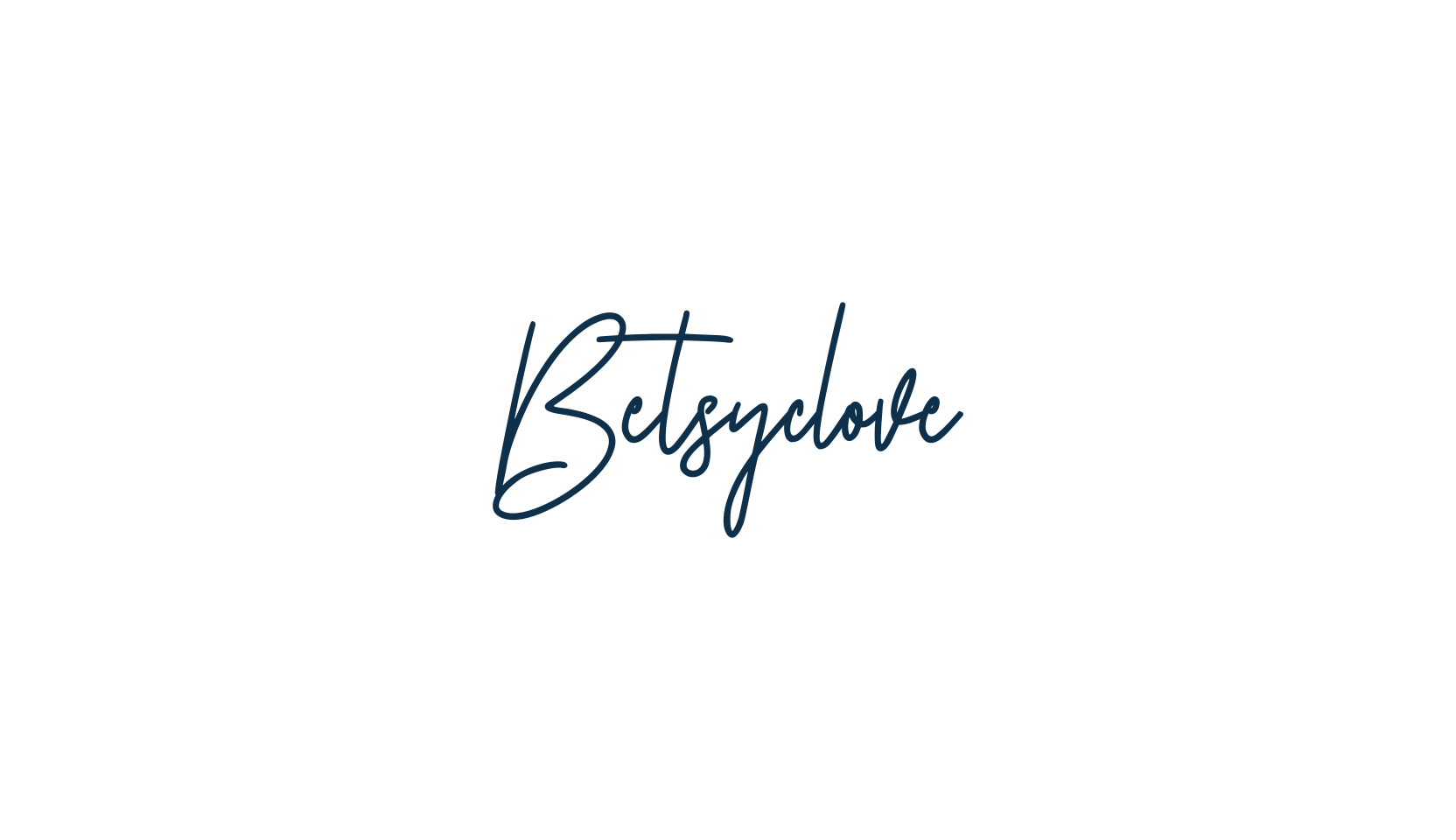 Betsyclove, script handwritten fancy decorative calligraphy font preview