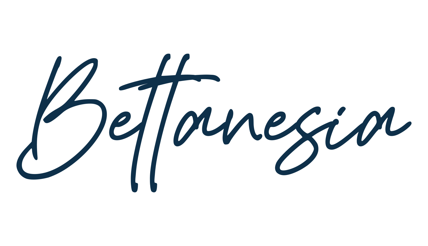 Bettanesia, handwriting font preview