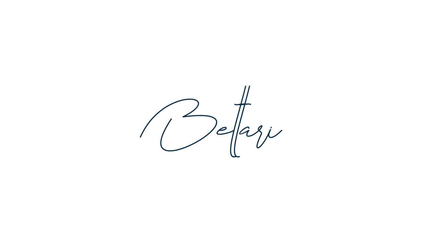 Bettari, handwriting font preview