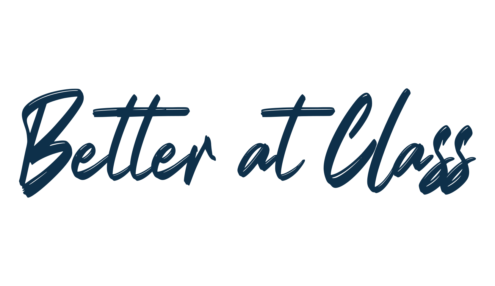 Better at Class, script brush fancy decorative calligraphy font preview