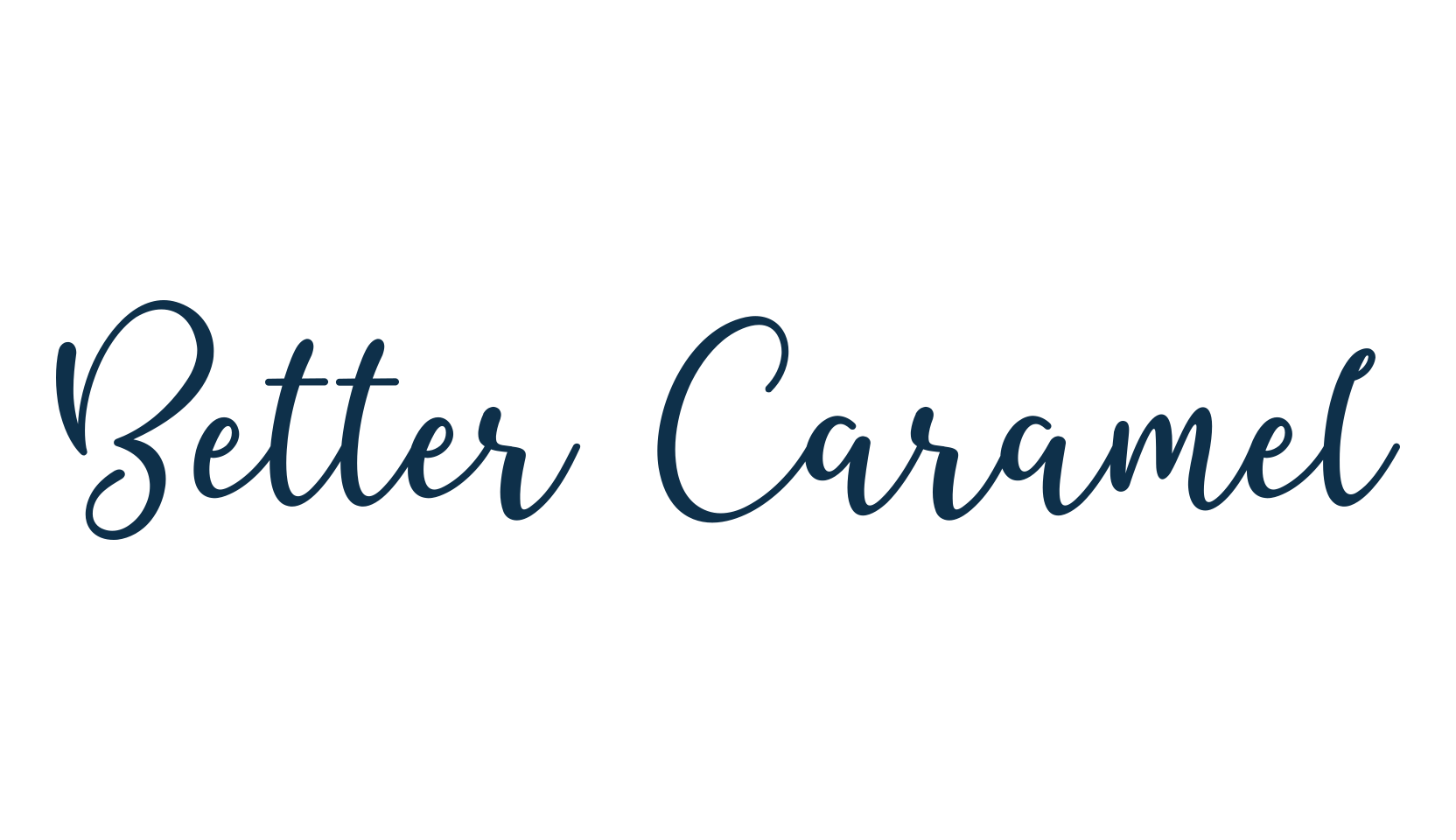 Better Caramel, handwriting font preview