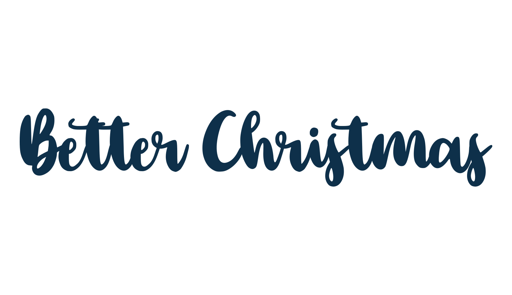Better Christmas, fancy decorative font preview