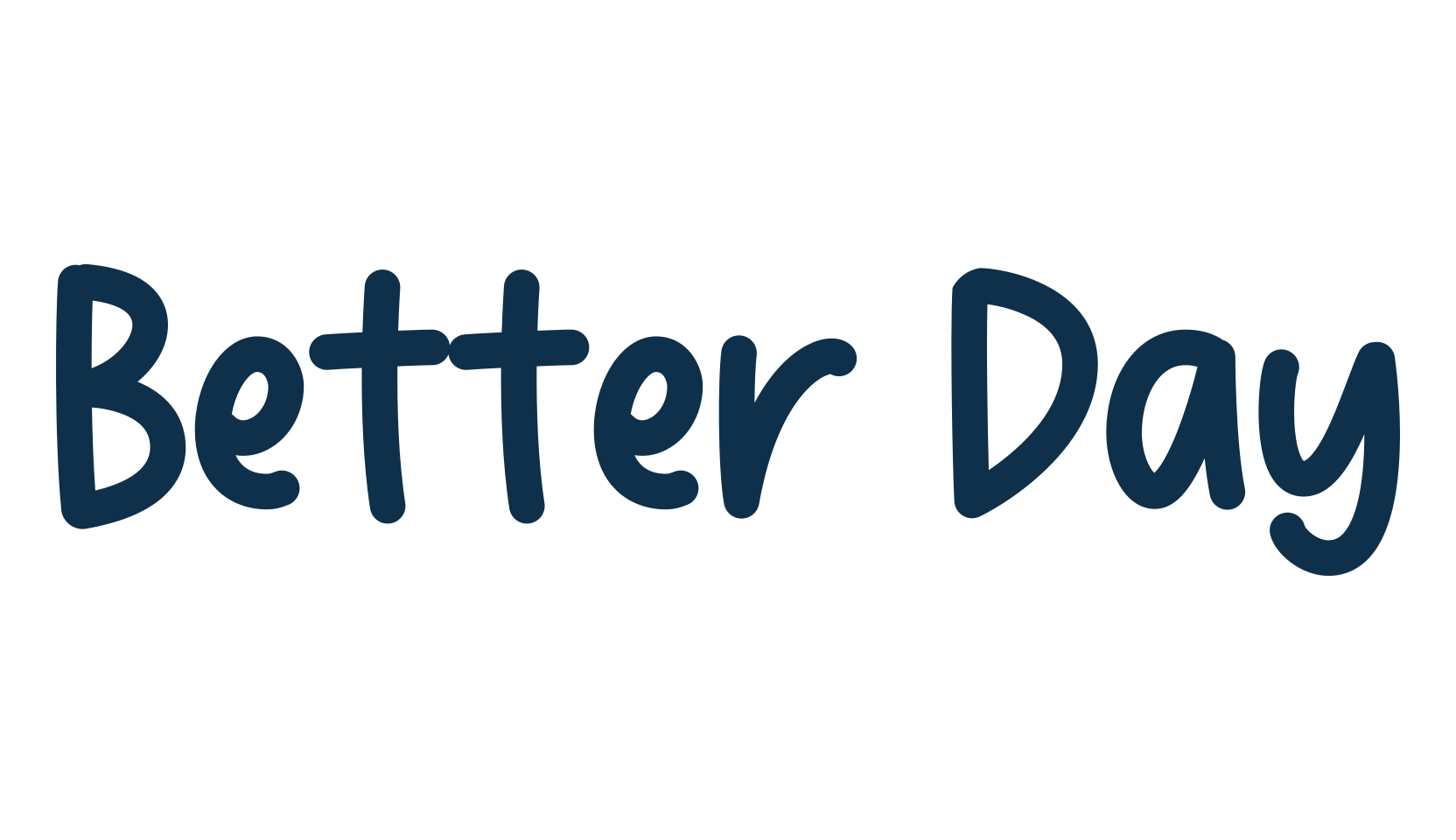 Better Day (better-day-3), handwriting font preview