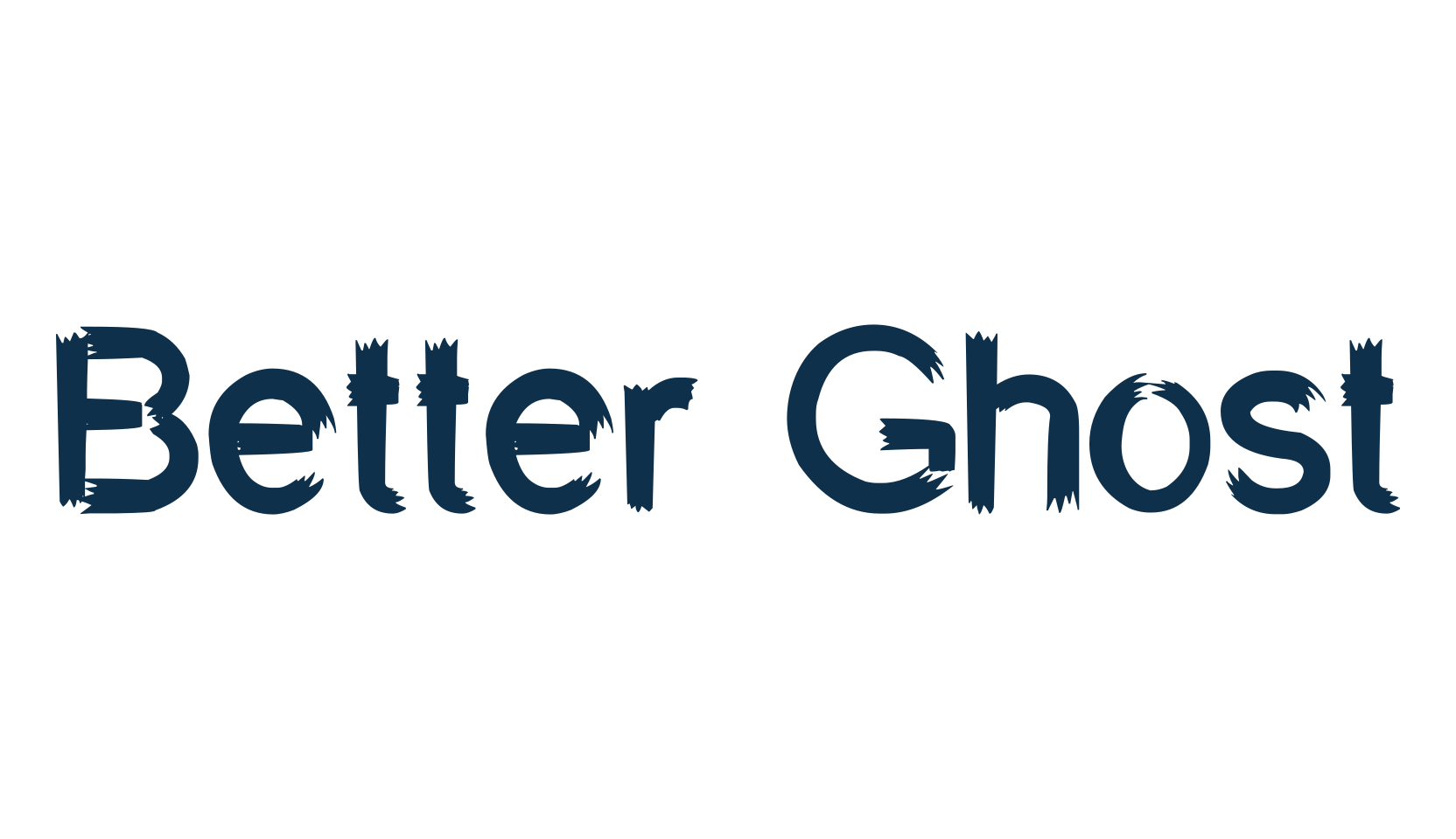 Better Ghost, brush font preview
