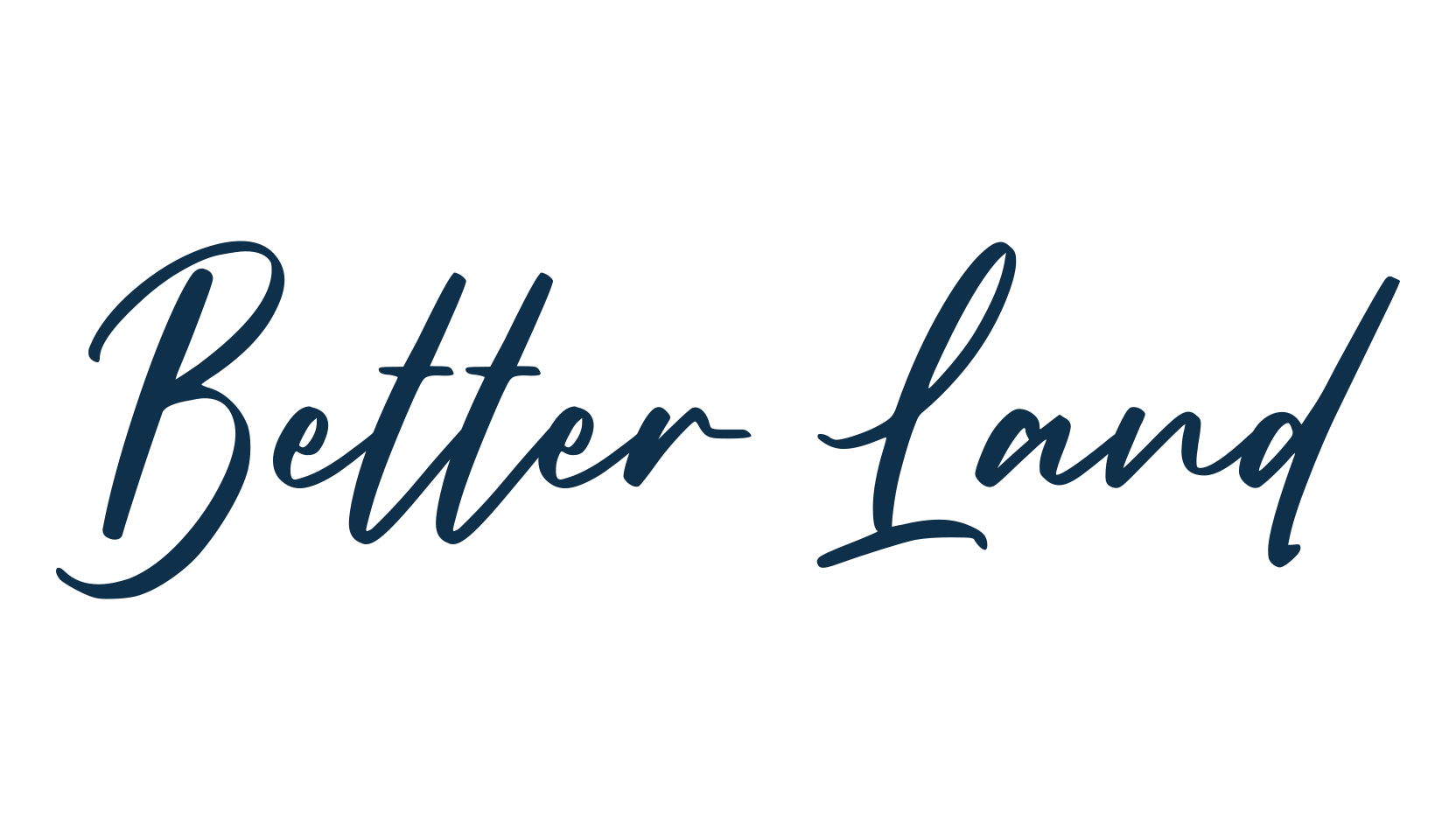 Better Land, script handwritten fancy decorative calligraphy font preview
