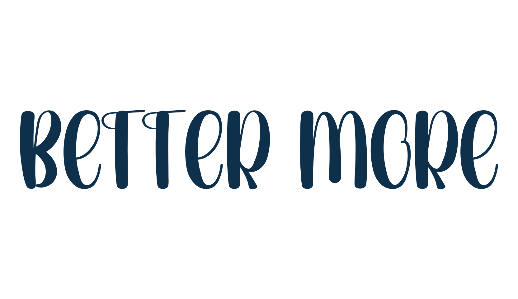 Better More, various font preview