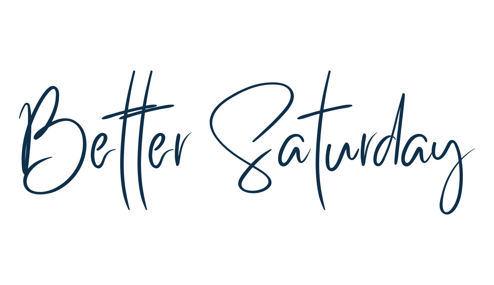 Better Saturday, handwriting font preview