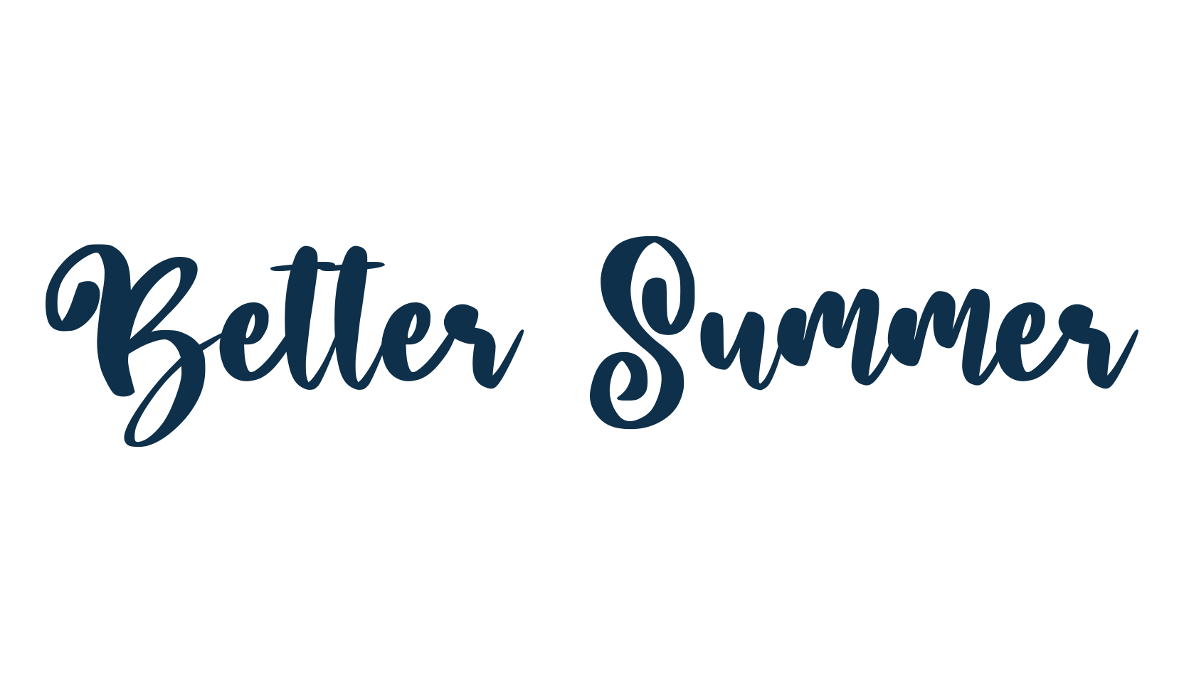 Better Summer, script brush fancy decorative calligraphy font preview