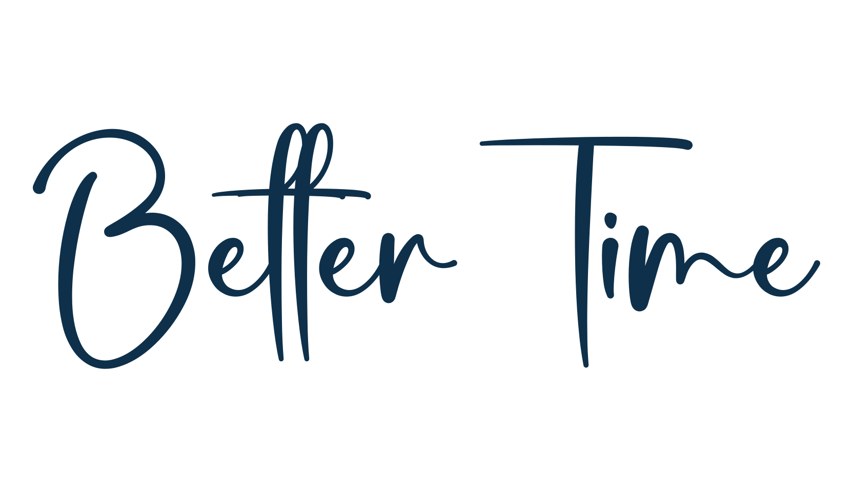 Better Time, handwriting font preview