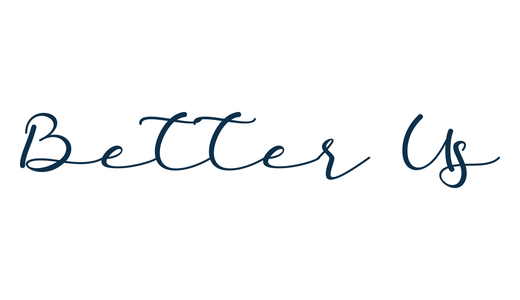 Better Us, handwriting font preview
