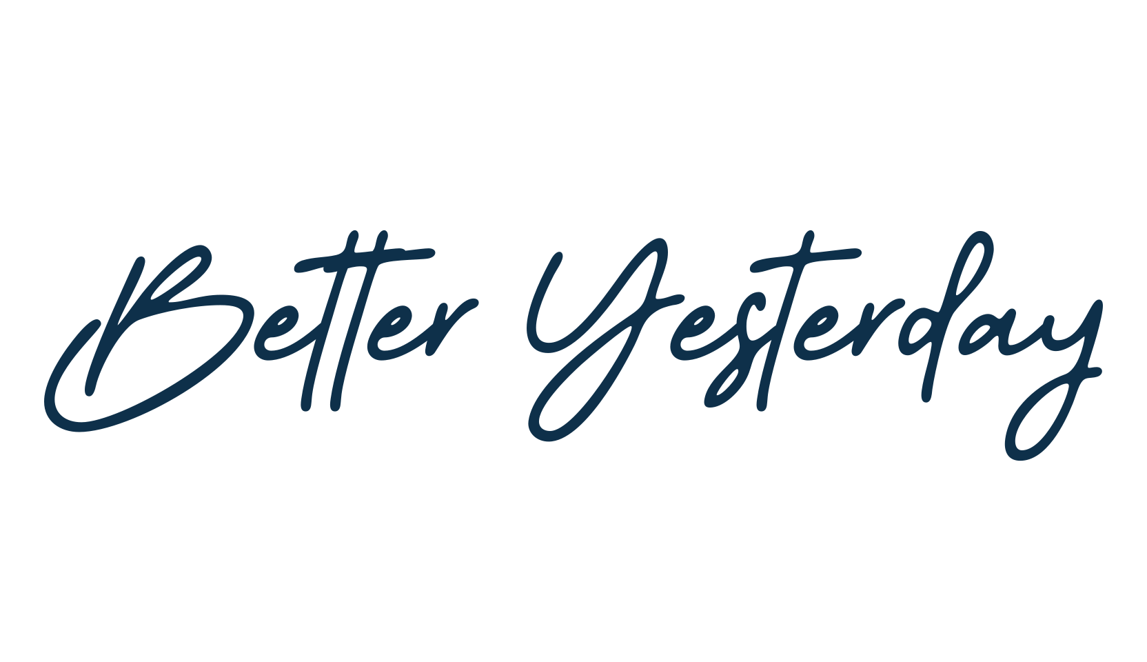 Better Yesterday, handwriting font preview