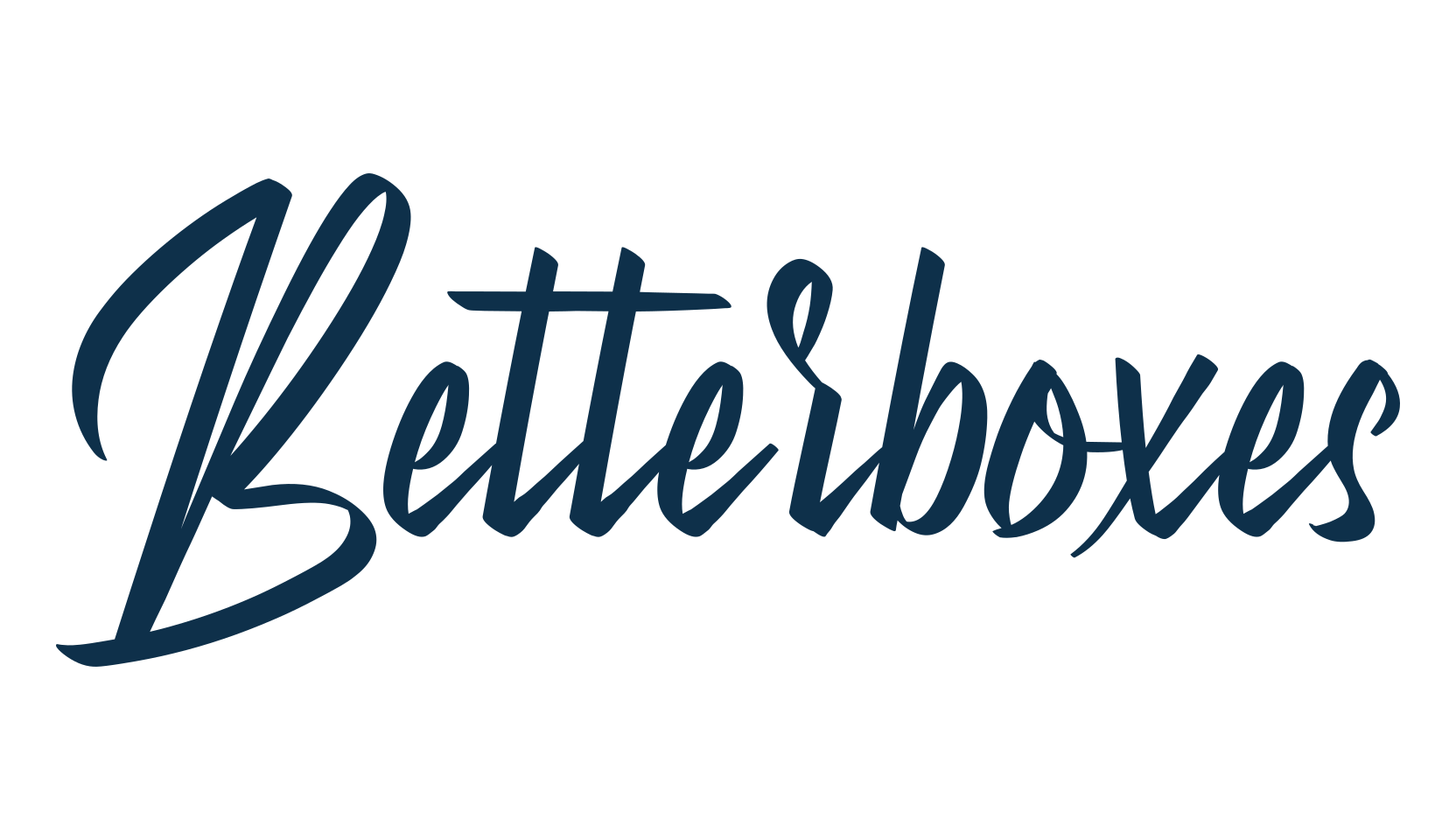 Betterboxes, calligraphy font preview