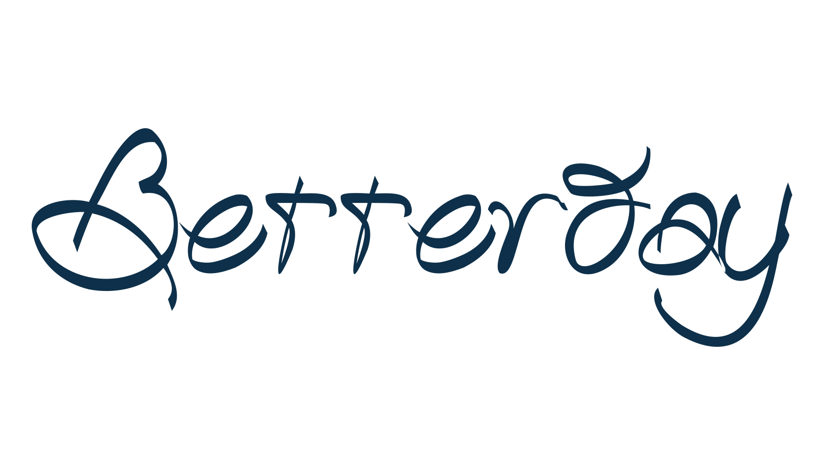 Betterday, fancy various decorative script calligraphy font preview