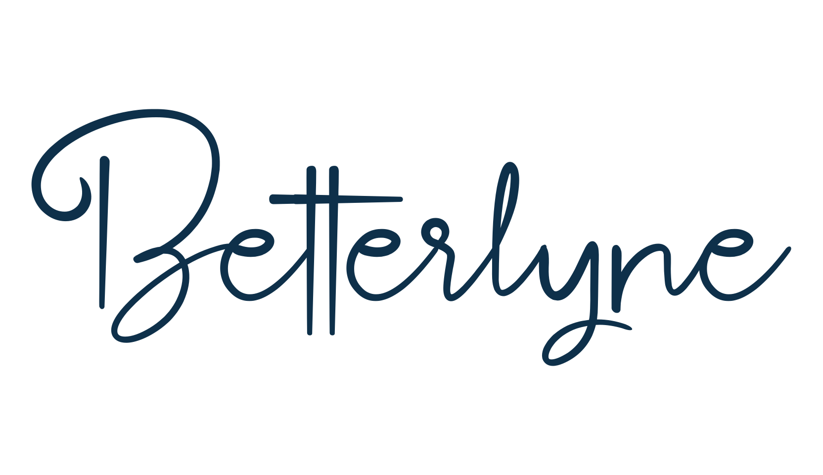 Betterlyne, handwriting font preview