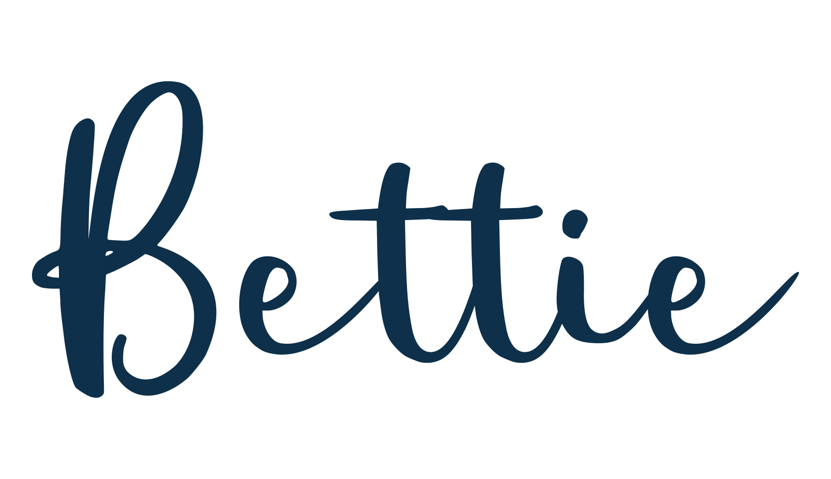 Bettie, script calligraphy fancy decorative font preview