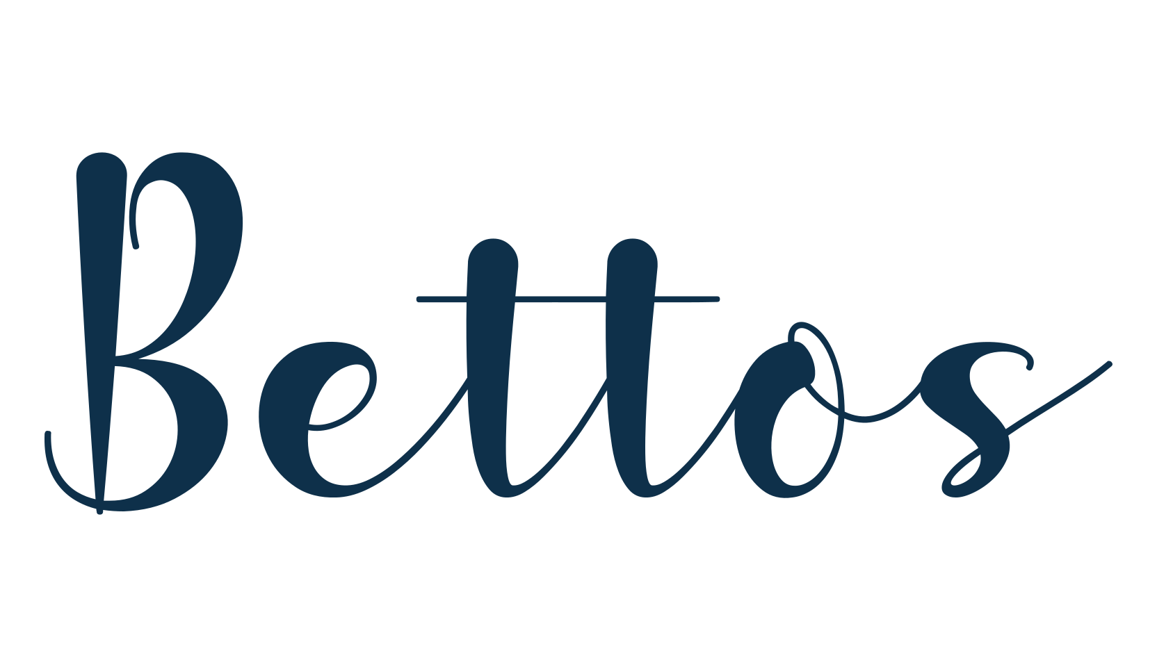 Bettos, script calligraphy fancy decorative font preview