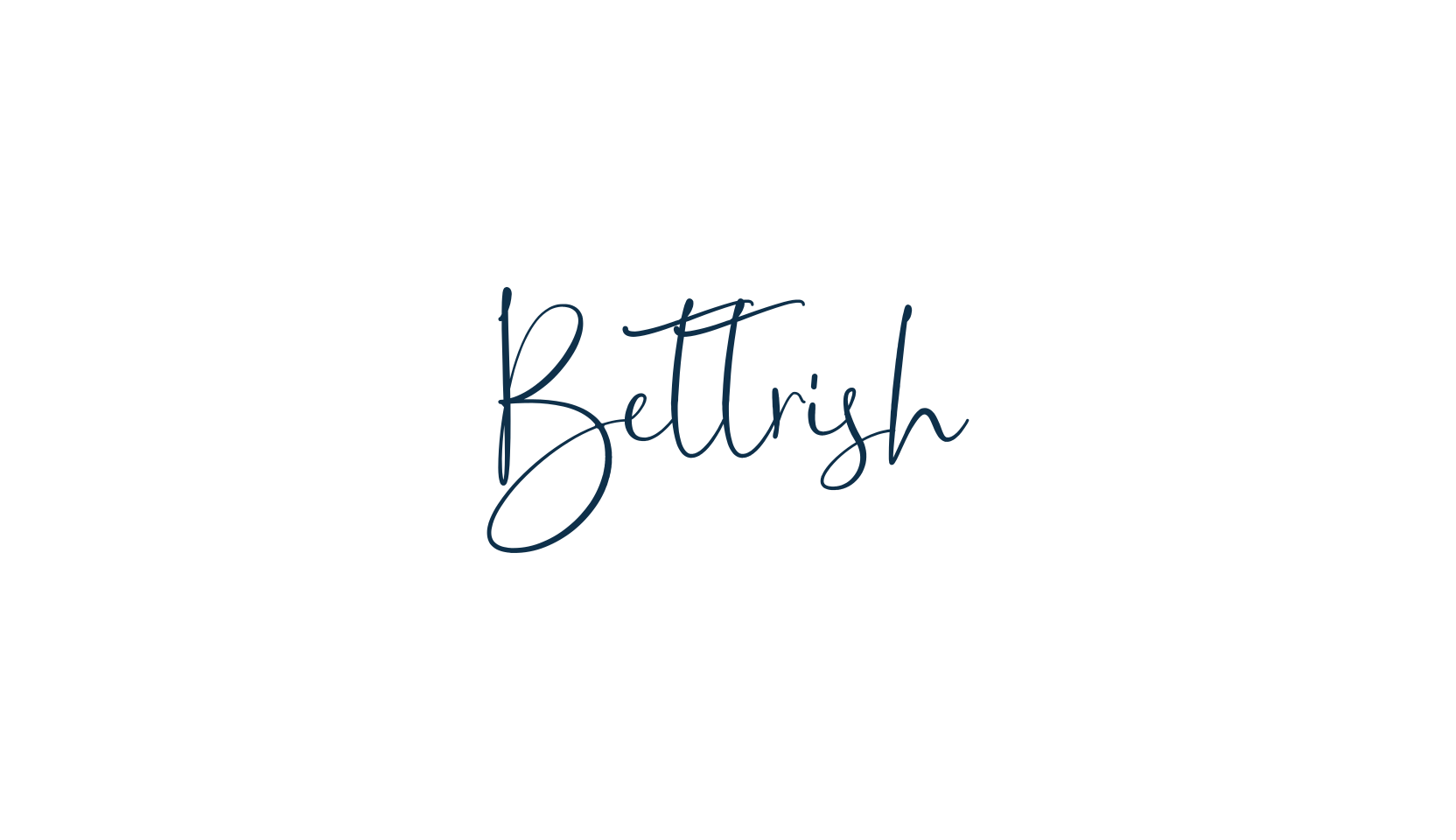 Bettrish, script handwritten fancy decorative calligraphy font preview