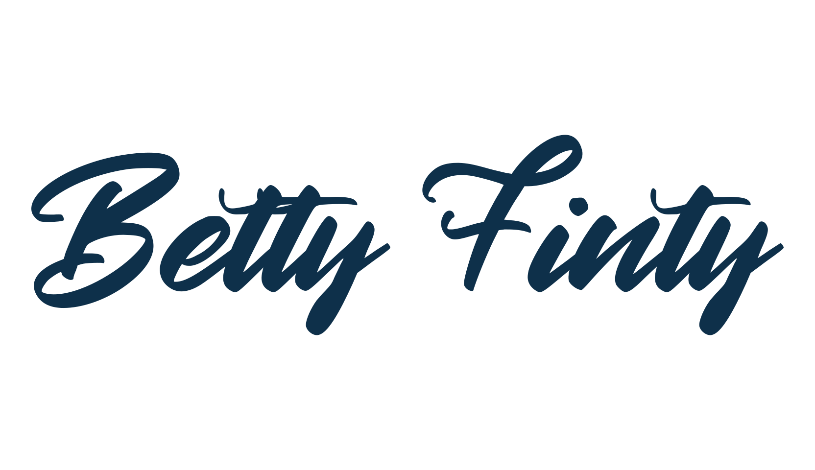 Betty Finty, fancy decorative font preview