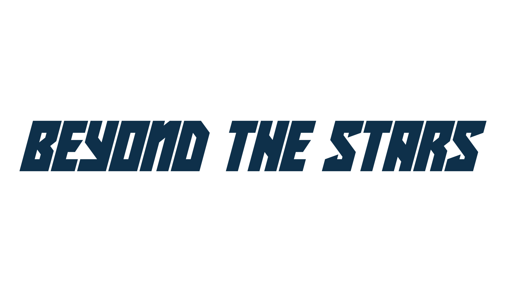 Beyond The Stars, techno sci-fi font preview