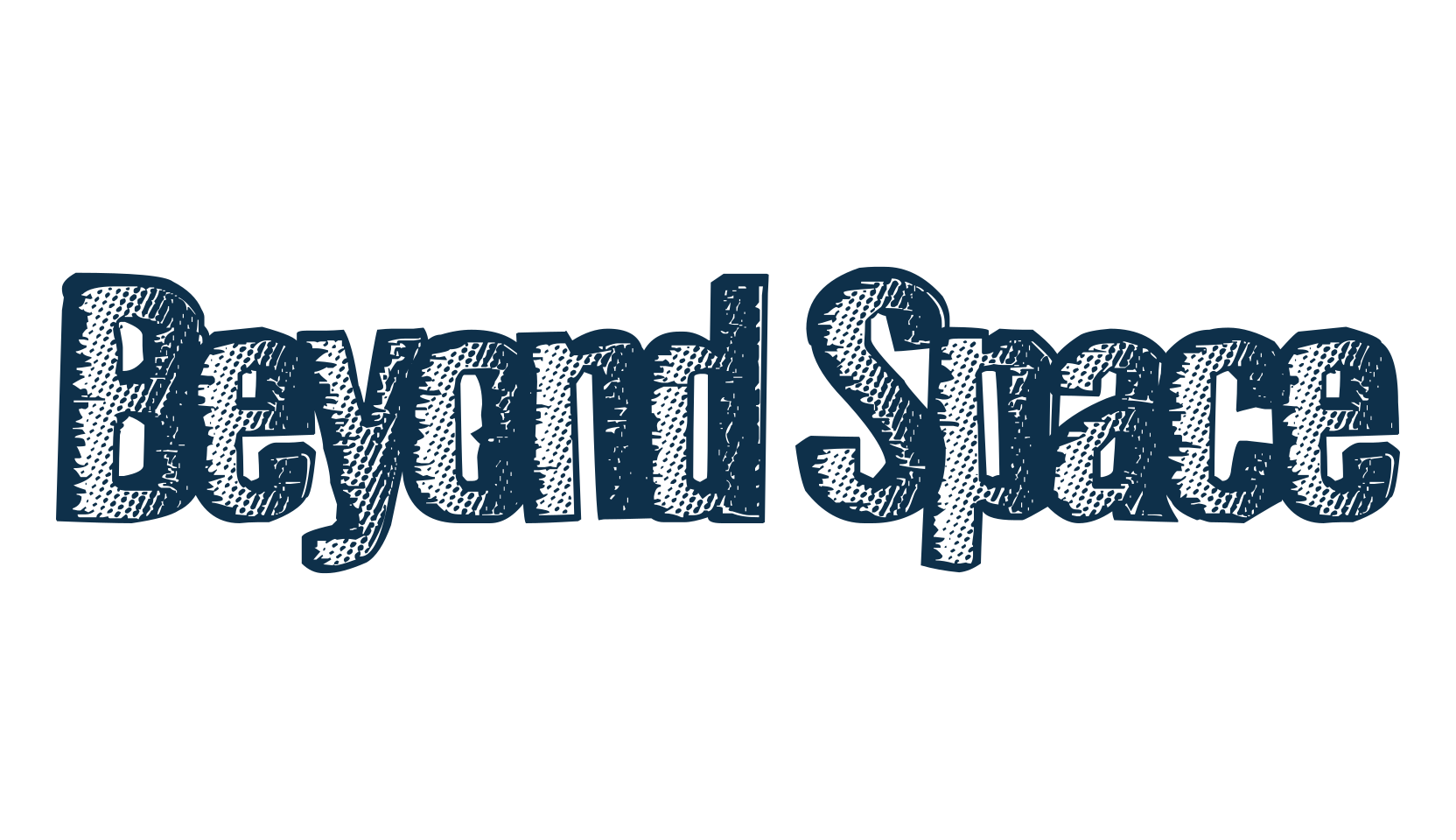 Beyond Space, fancy eroded decorative font preview