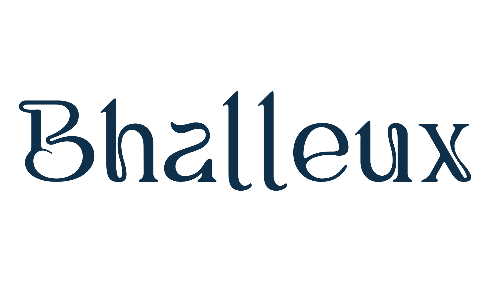 Bhalleux, fancy retro decorative font preview