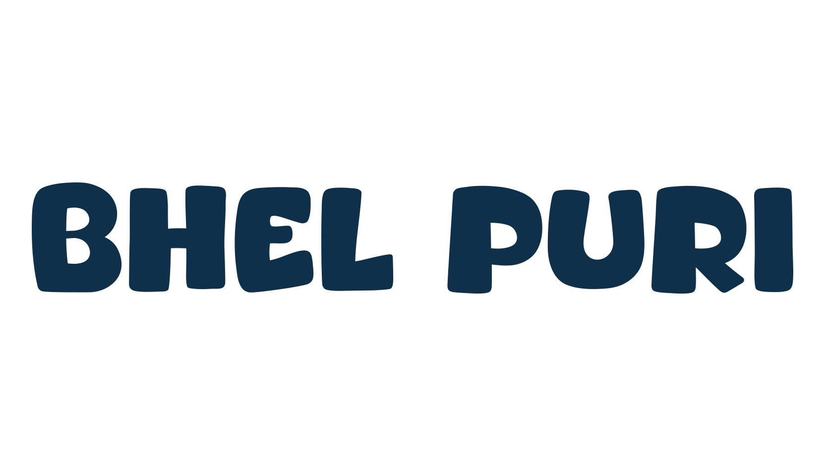 Bhel Puri, fancy cartoon decorative font preview