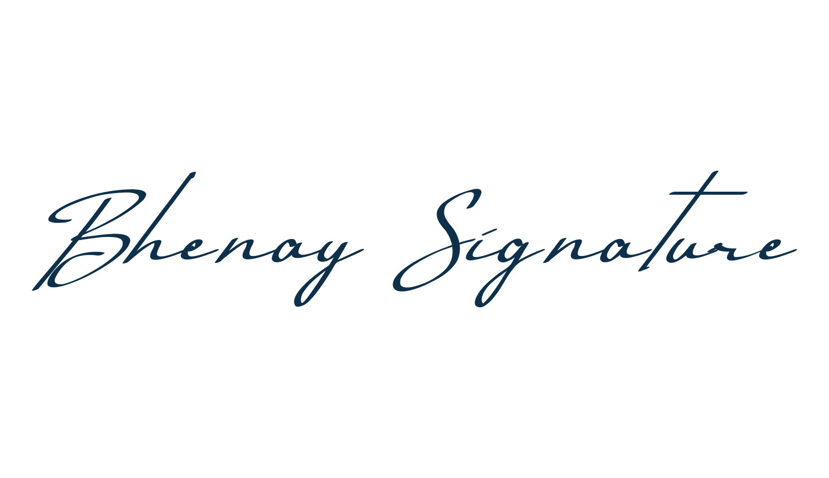 Bhenay Signature, handwriting font preview