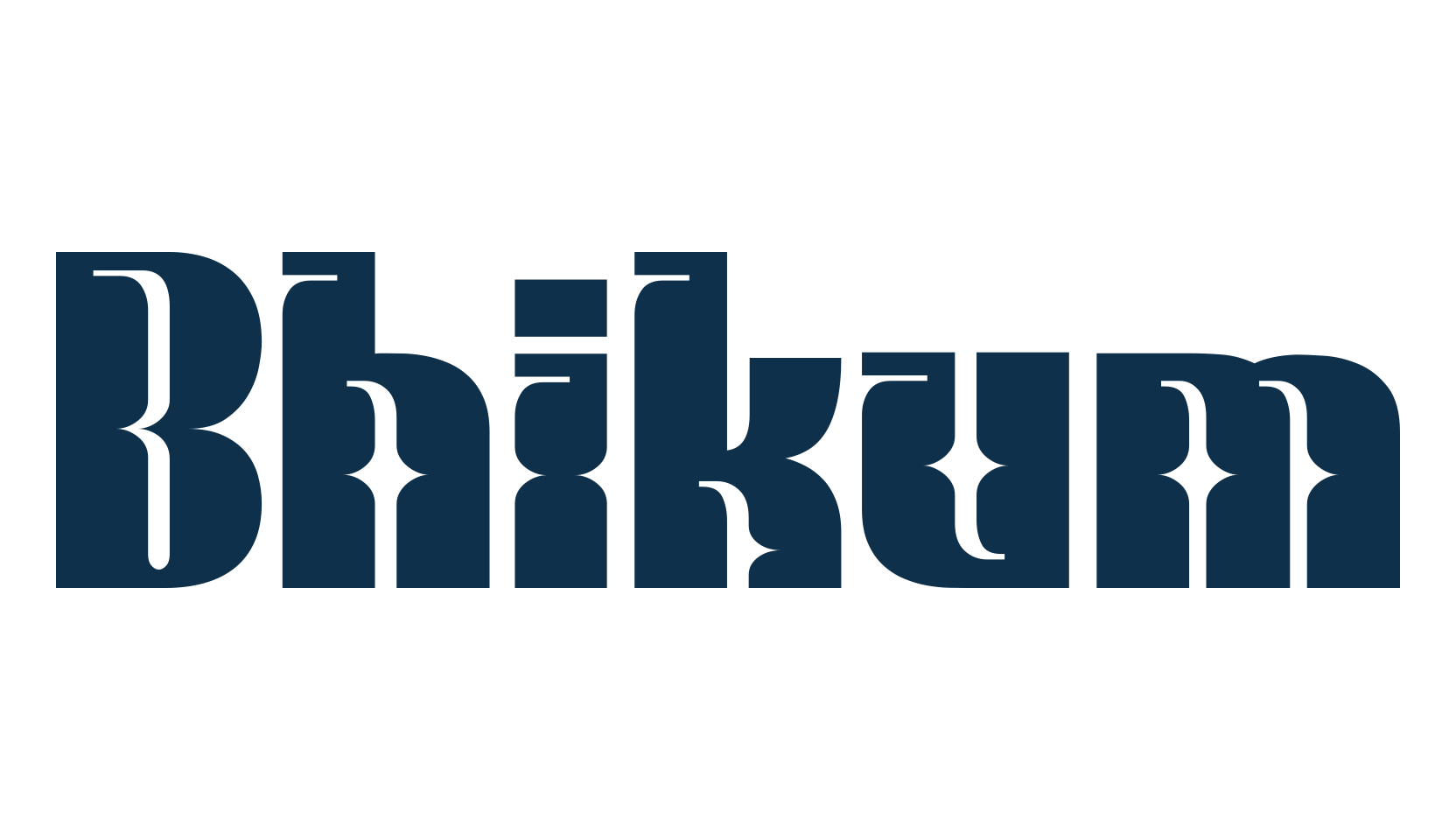 Bhikum, fancy groovy decorative font preview