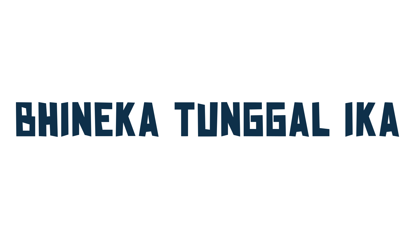 Bhineka Tunggal Ika, fancy various decorative font preview