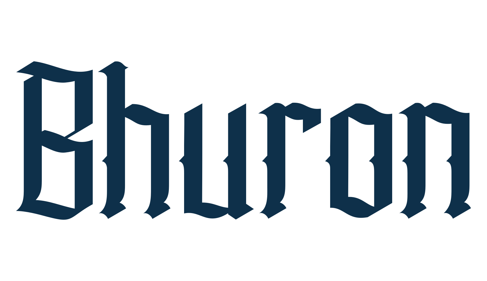 Bhuron, gothic modern font preview