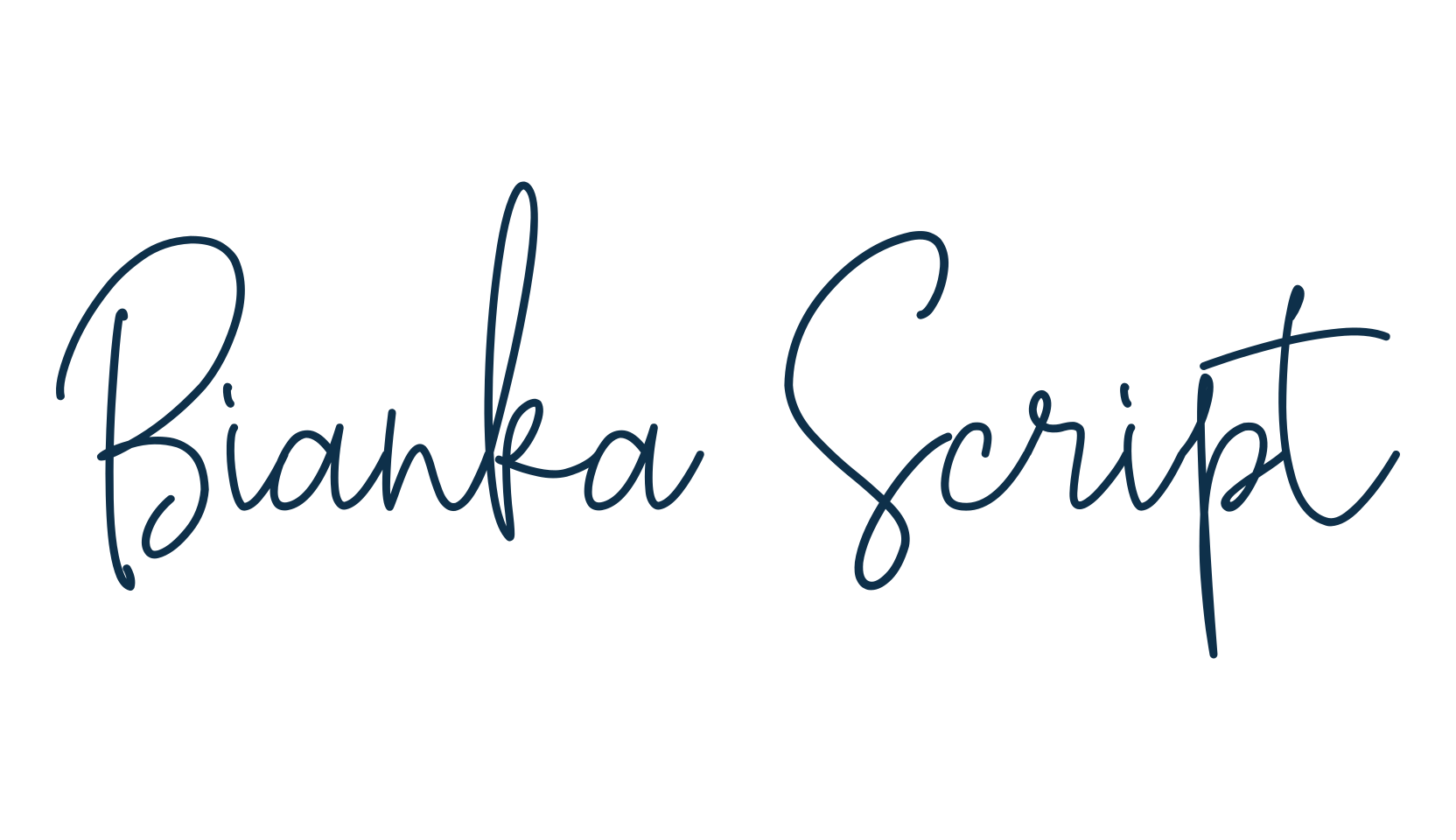 Bianka Script, script handwritten fancy decorative calligraphy font preview