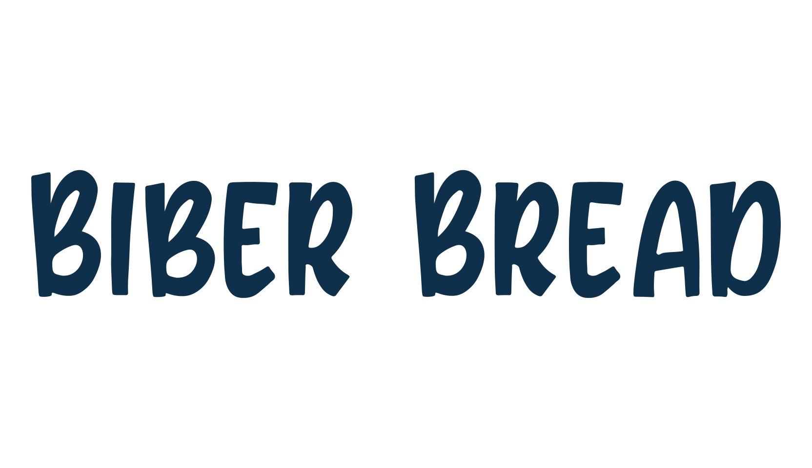 Biber Bread, cartoon font preview
