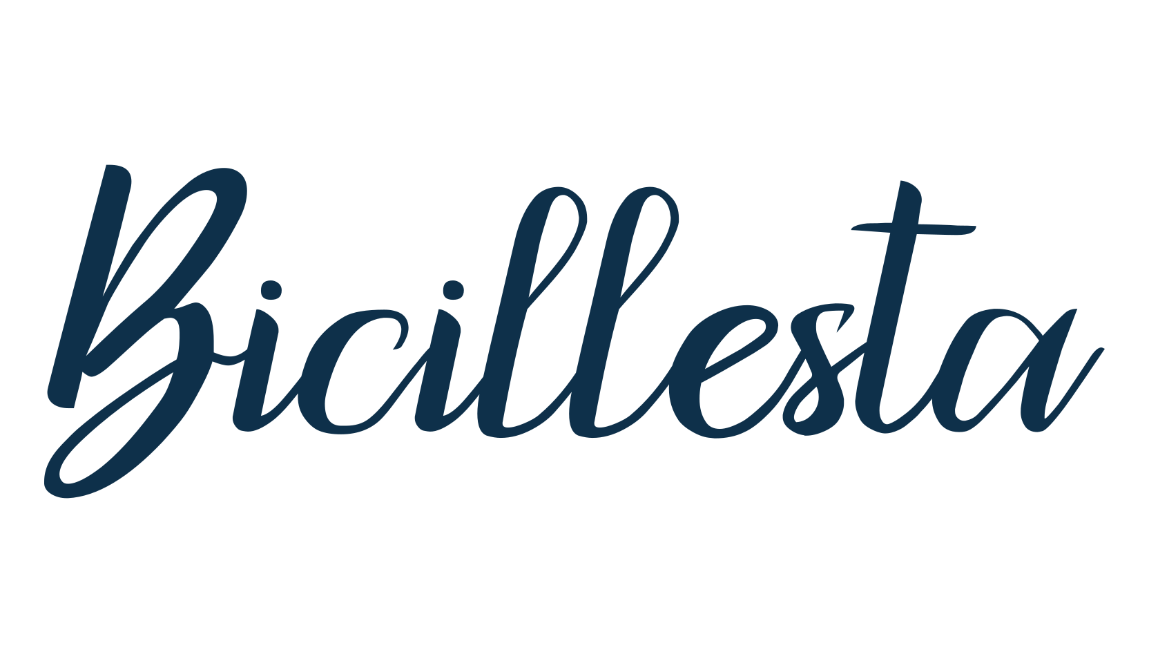 Bicillesta, calligraphy font preview
