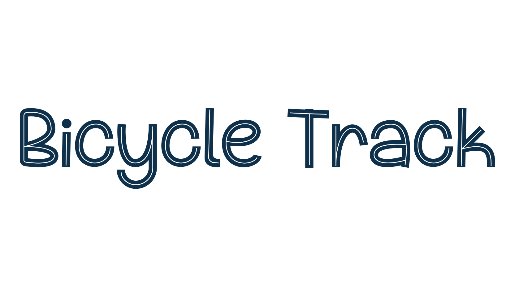 Bicycle Track, fancy decorative font preview