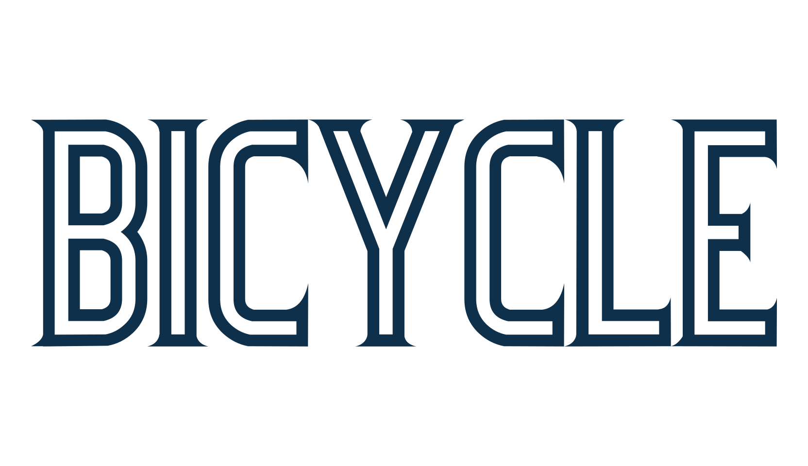 Bicycle, fancy retro decorative font preview