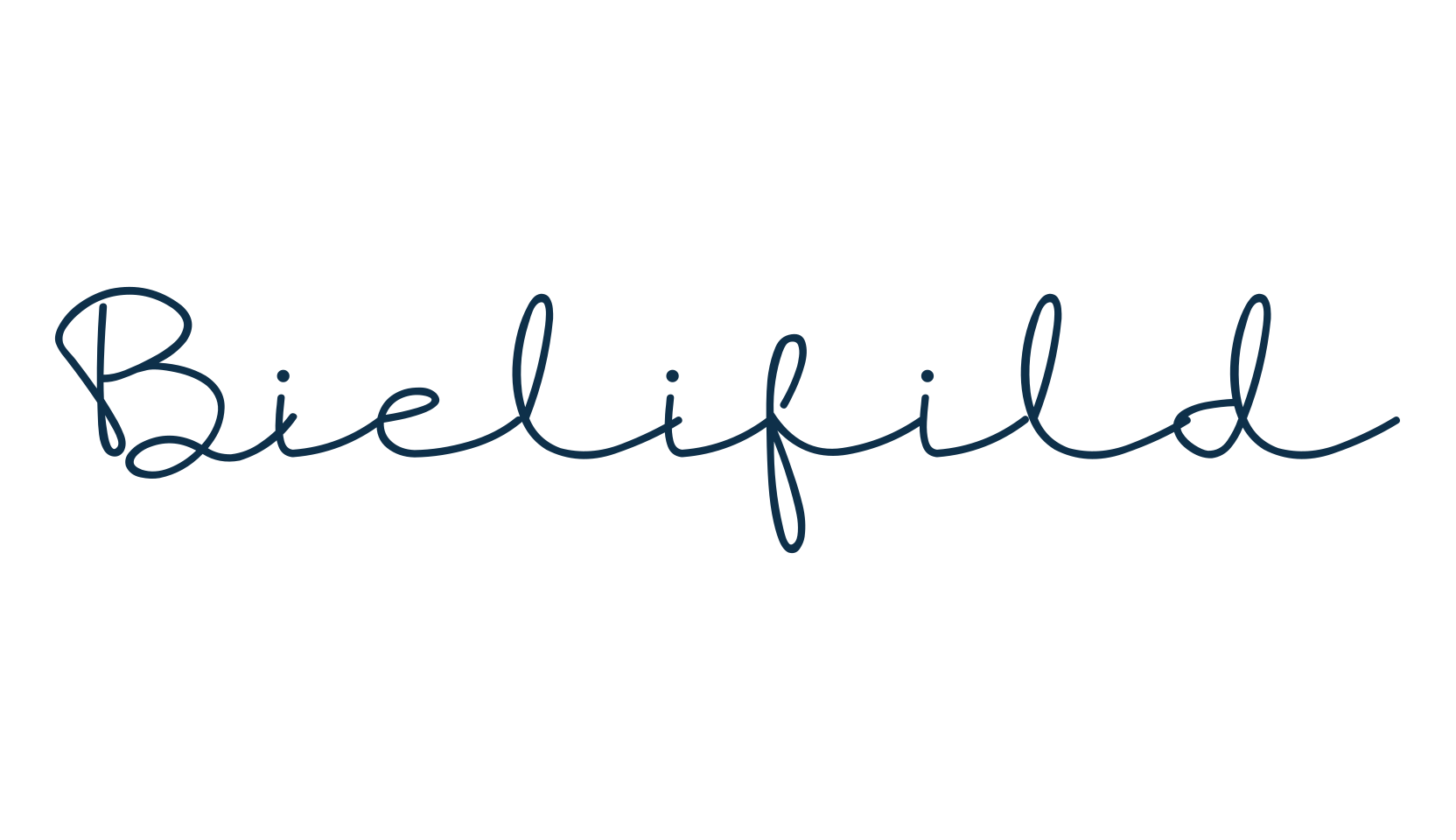 Bielifild, handwriting font preview