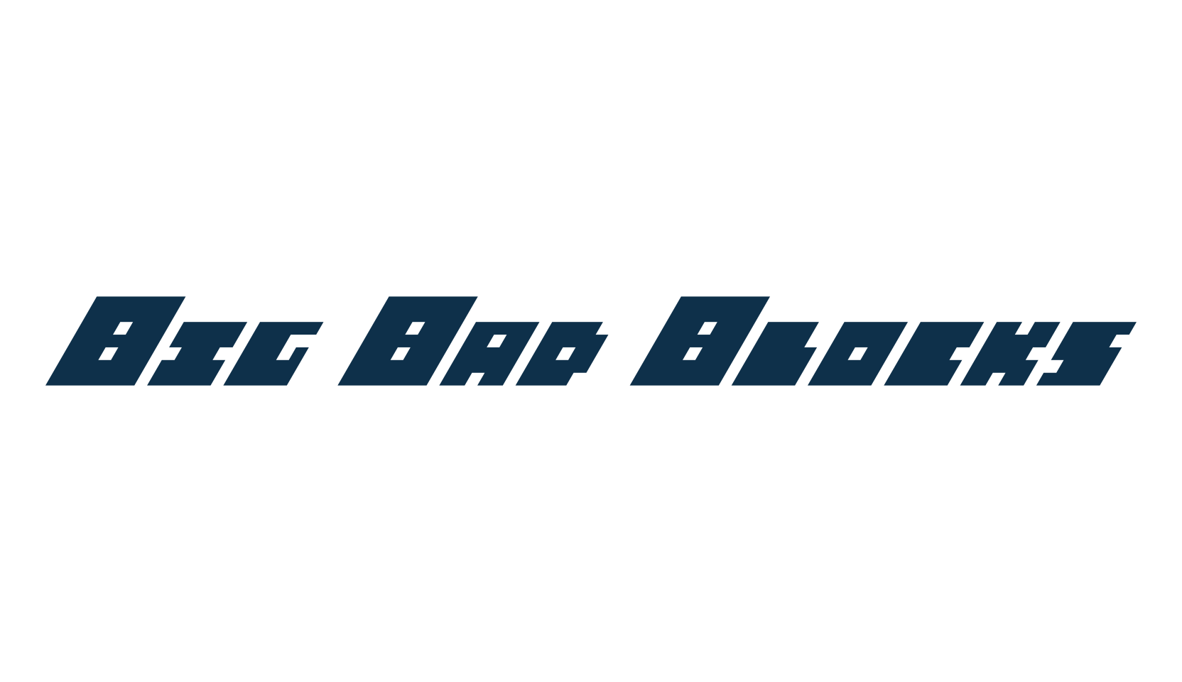 Big Bad Blocks, square font preview