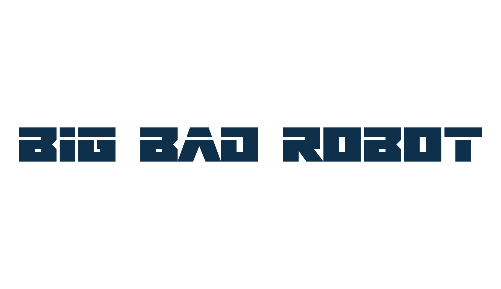 Big Bad Robot, techno sci-fi font preview
