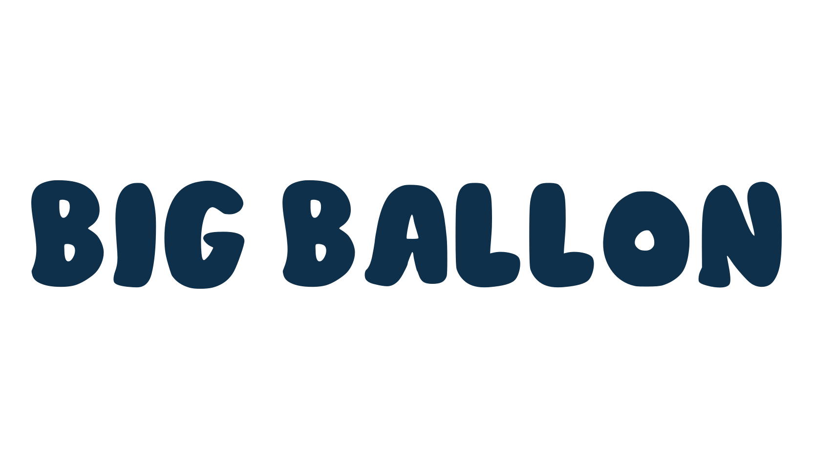 Big Ballon, fancy cartoon decorative font preview