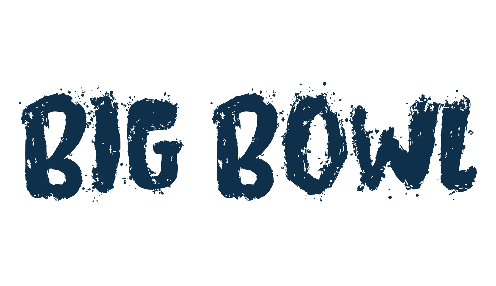 Big Bowl, trash font preview